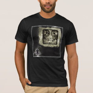 hergemengd op een zwarte T T-shirt