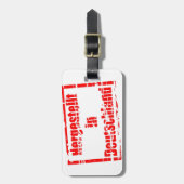 Hergestellt in Deutschland - Gemaakt in Duitsland Bagagelabel (Voorkant verticaal)