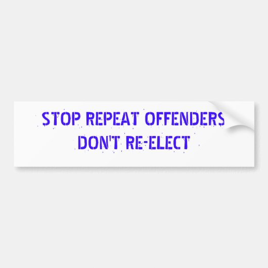 HERHAAL AANBIEDINGEN BUMPERSTICKER (Voorkant)