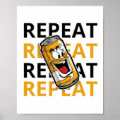 Herhaal Bier Poster (Voorkant)