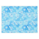 Herhaal bleke hemelblauw - witte waterverf bloemen tafelkleed (Voorkant (Horizontaal))