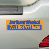 Herhaal Bumpersticker overtreders niet meer (Op auto)