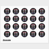 Herhaal de Don en Crooked Joe Ronde Sticker (Vel)