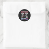 Herhaal de Don en Crooked Joe Ronde Sticker (Tas)