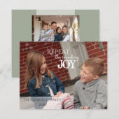 Herhaal de klinkende VREUGDE - Kerstkaart (Voorkant / Achterkant)