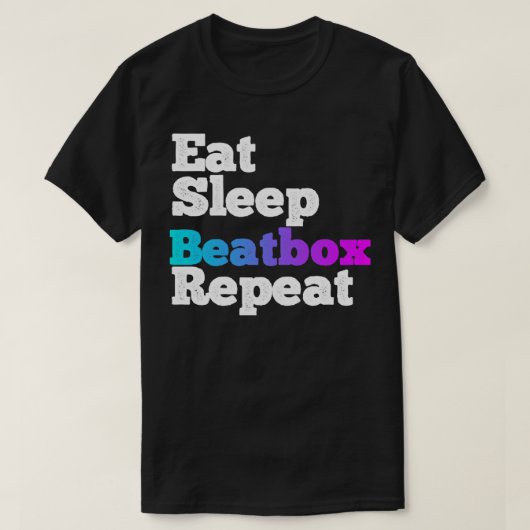 Herhaal de slaapbank t-shirt (Design voorkant)