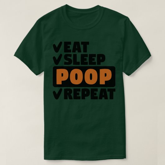 Herhaal de slaappool t-shirt (Design voorkant)