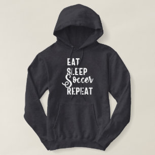 herhaal de slaapvoetbal hoodie