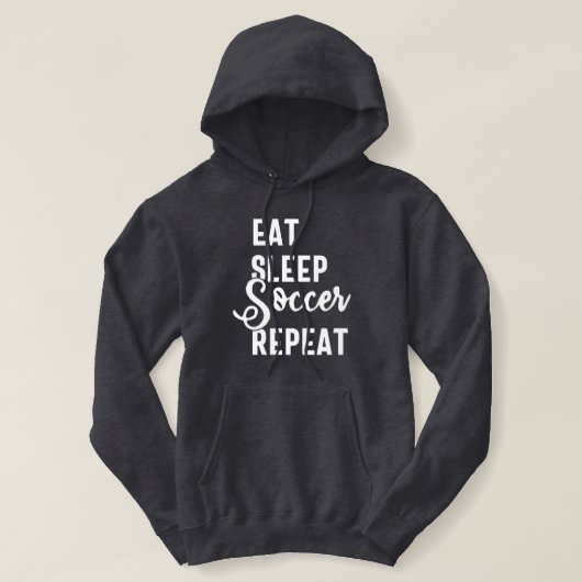 herhaal de slaapvoetbal hoodie (Design voorkant)
