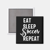 herhaal de slaapvoetbal magneet (Voorkant / Achterkant)