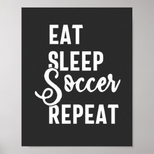 herhaal de slaapvoetbal poster