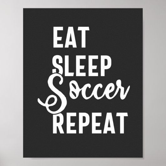 herhaal de slaapvoetbal poster (Voorkant)
