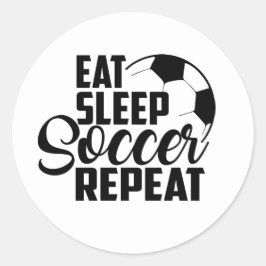 herhaal de slaapvoetbal ronde sticker