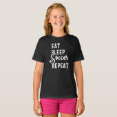 herhaal de slaapvoetbal t-shirt (Voorkant volledig)