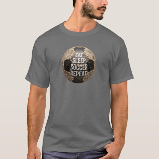 herhaal de slaapvoetbal t-shirt (Voorkant)