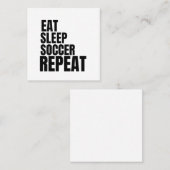herhaal de slaapvoetbal vierkante visitekaartje (Voorkant / Achterkant)