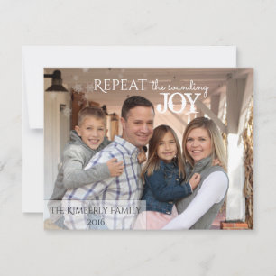 Herhaal de sonderende JOY - kerstkaart