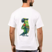 Herhaal Die Grappige Papegaai T-Shirt (Achterkant)