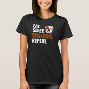 Herhaal Engelse Bulldog T-shirt