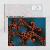 Herhaal fractal briefkaart (Voorkant / Achterkant)