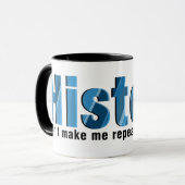 Herhaal geschiedenis Blauw Mok (Voorkant links)