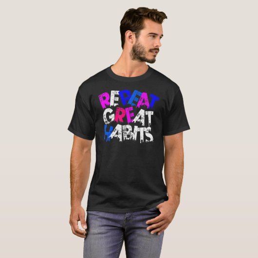 Herhaal grote habitats Eenvoudige slogans Urban Gr T-shirt (Voorkant volledig)