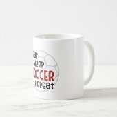 Herhaal het uiteinde van het slaapvoetbal koffiemok (Voorkant rechts)