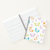 Herhaal het vlinderpatroon notitieboek (Binnen)