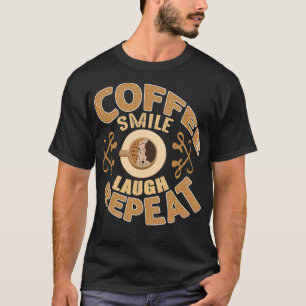 Herhaal hete cappuccino t-shirt