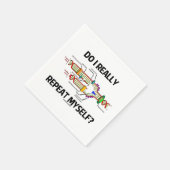 Herhaal ik mezelf echt? DNA-replicatie-Humor Servet (Hoek)