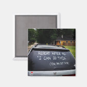 Herhaal na mij: Ik kan dit! - Achtergrondmagneet Magneet (Voorkant / Achterkant)