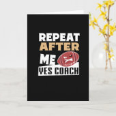 Herhaal na mij Ja Coach | FOOTBALL Kaart (Gele Bloem)