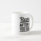 Herhaal na mij Ja Coach Koffiemok (Voorkant rechts)