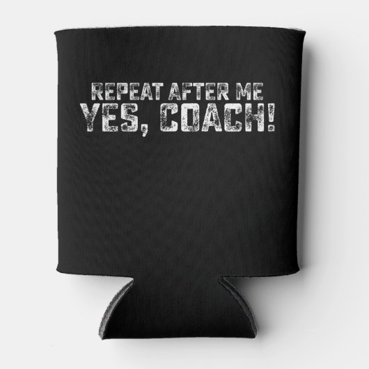 Herhaal na mij Ja Coach Sports Blikjeskoeler (Voorkant)