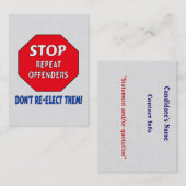 Herhaal overtreders niet meer visitekaartje (Voorkant / Achterkant)