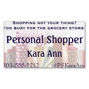 Herhaal uw bedrijf magnetisch visitekaartje