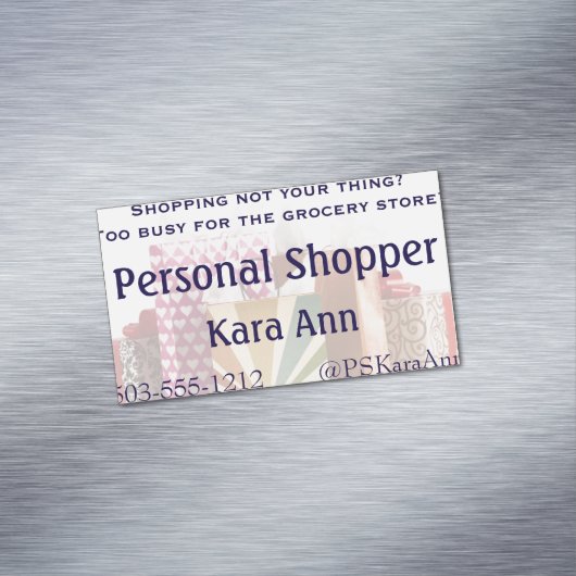 Herhaal uw bedrijf magnetisch visitekaartje (Voorbeeld)