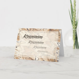 Herhaald Bedankt in Hongaar