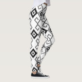 Herhaald naadloos geometrisch patroon leggings (Rechts)