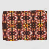 Herhaald van rode driehoek die vreemde vormen prod golfhanddoek (Horizontaal)