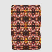 Herhaald van rode driehoek die vreemde vormen prod golfhanddoek (Voorkant)