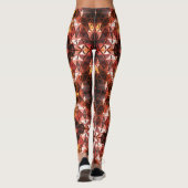 Herhaald van rode driehoek die vreemde vormen prod leggings (Achterkant)