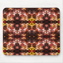 Herhaald van rode driehoek die vreemde vormen prod muismat