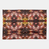 Herhaald van rode driehoek die vreemde vormen prod theedoek (Horizontaal)