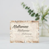 Herhaalde Bedankt in het Roemeens Briefkaart (Staand voorkant)