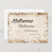 Herhaalde Bedankt in het Roemeens Briefkaart (Voorkant / Achterkant)