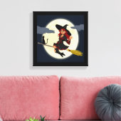 HERHAALDE HALLOWEEN WITCH CANVAS AFDRUK (Insitu (Woonkamer))