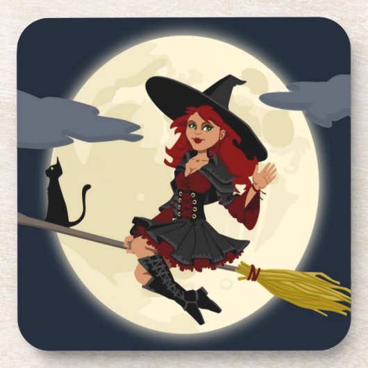 HERHAALDE HALLOWEEN WITCH DRANKJES ONDERZETTER (Voorkant)