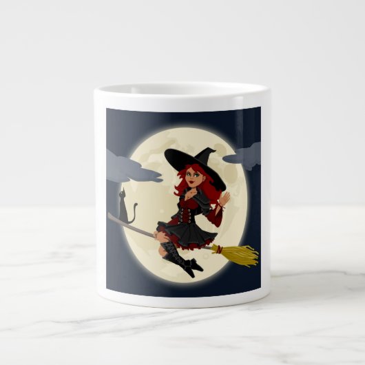 HERHAALDE HALLOWEEN WITCH GROTE KOFFIEKOP (Voorkant)