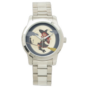 HERHAALDE HALLOWEEN WITCH HORLOGE